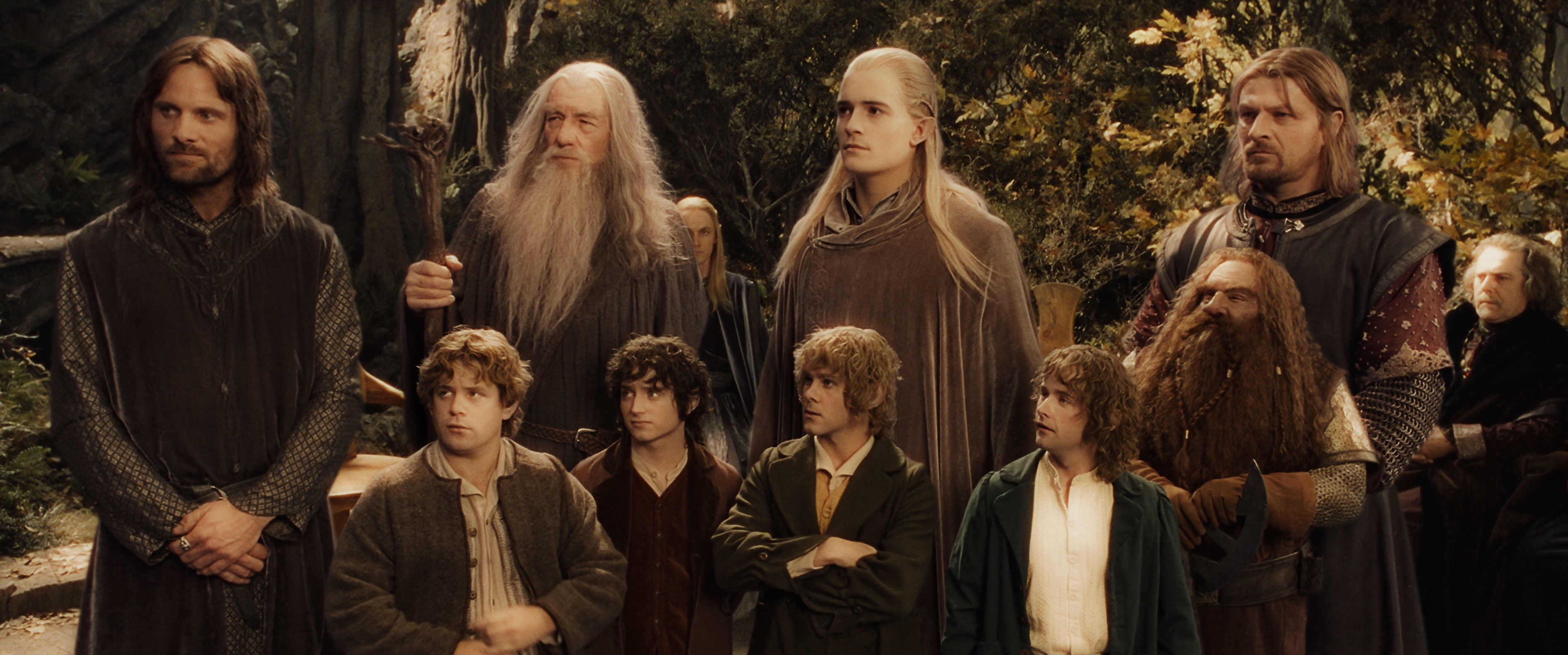 The fellowship gathers in Rivendell in Lord of the Rings
